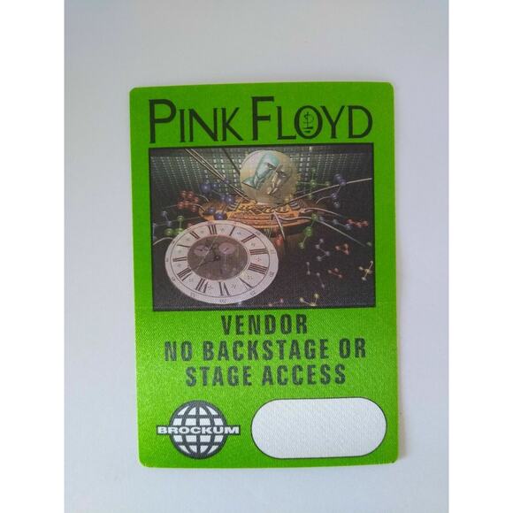 Pink Floyd Backstage Pass Momentary Lapse of Reason Tour 1987 Prog Rock Green - Picture 3 of 3